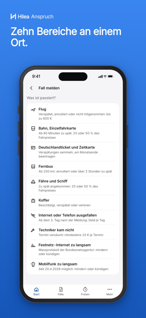 Hilea Anspruch: Zehn Bereiche an einem Ort.