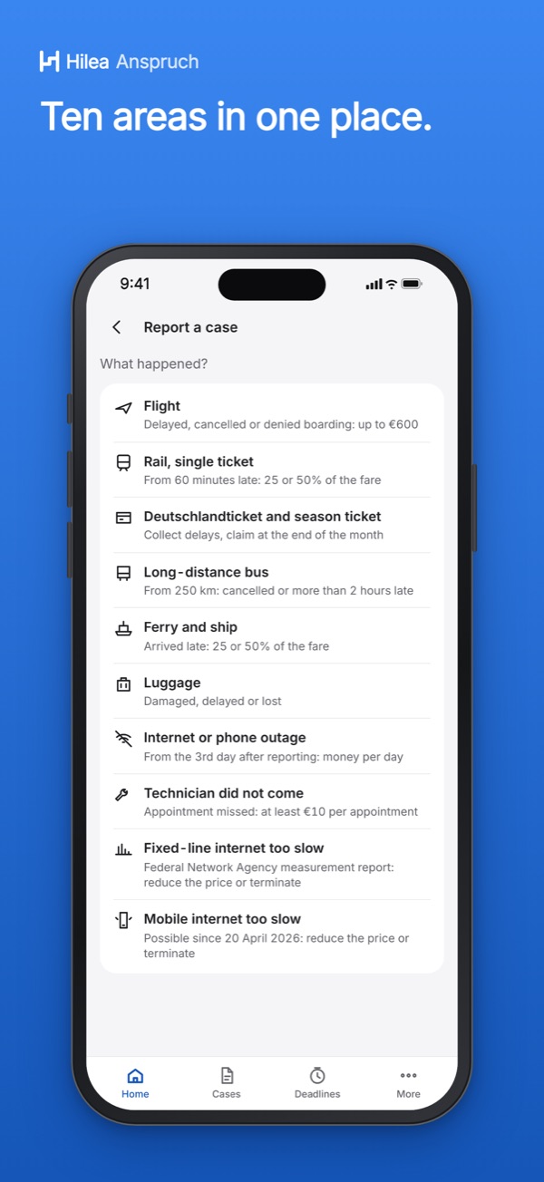 Hilea Anspruch: Ten areas in one place.